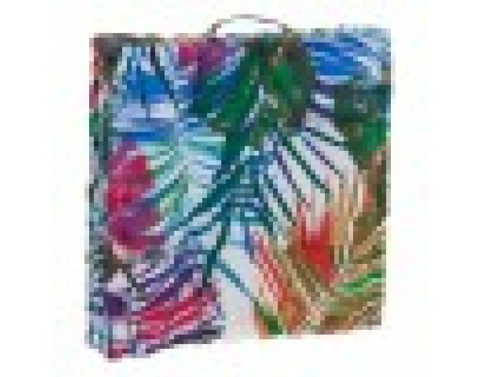 Възглавница DKD Home Decor Листи Океан На почва Многоцветен (43 x 43 x 7 cm)