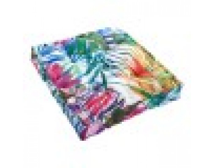 Възглавница DKD Home Decor Листи Океан На почва Многоцветен (43 x 43 x 7 cm)