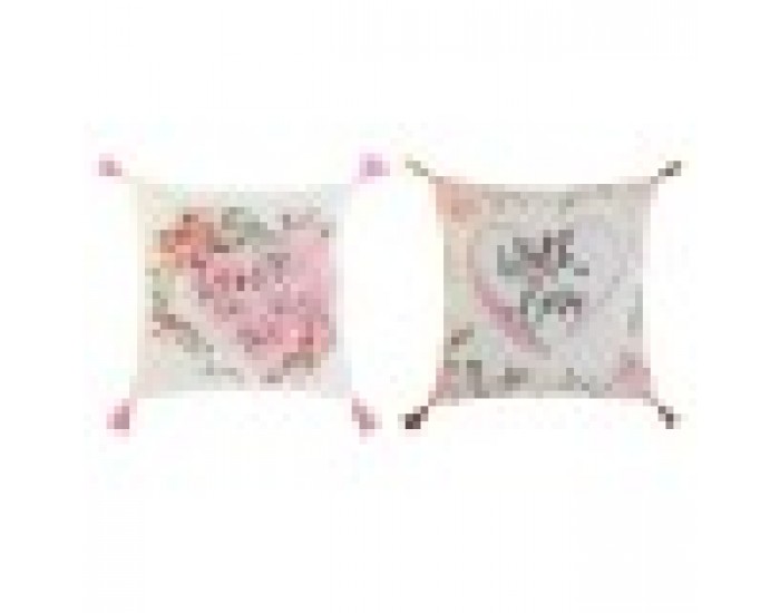 Възглавница Home ESPRIT романтичен 45 x 5 x 45 cm (2 броя)