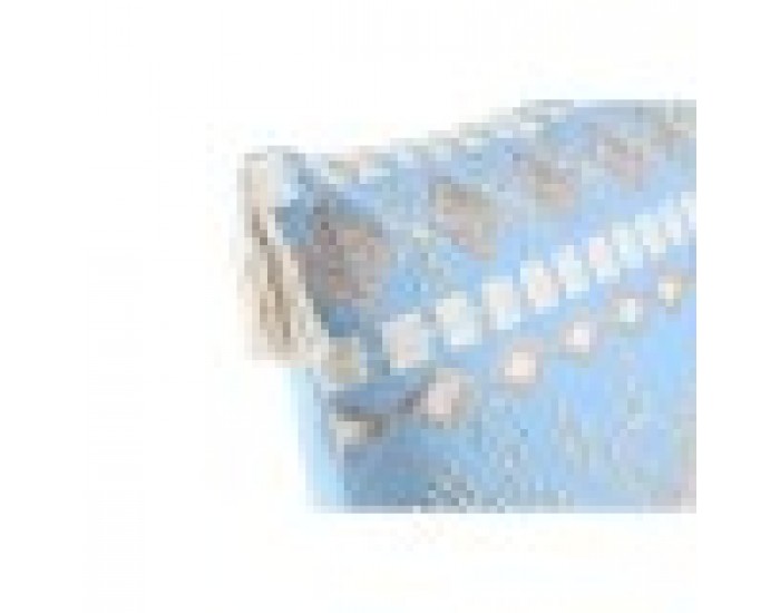 Възглавница DKD Home Decor Син полиестер Памук Бял (40 x 15 x 40 cm) Възглавница DKD Home Decor Син полиестер Памук Бял (40 x 15 x 40 cm)