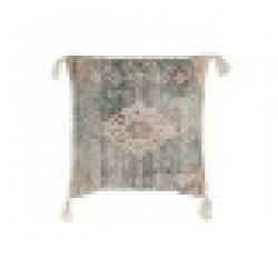 Възглавница DKD Home Decor Fez Син Памук Ресни (45 x 10 x 45 cm) - Възглавници