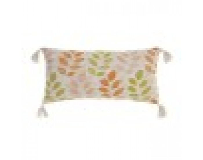 Възглавница DKD Home Decor Бежов полиестер Памук Многоцветен Shabby Chic Лист на растение (60 x 10 x 30 cm) Възглавница DKD Home Decor Бежов полиестер Памук Многоцветен Shabby Chic Лист на растение (60 x 10 x 30 cm)