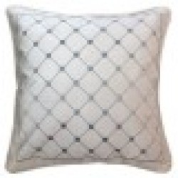 Възглавница DKD Home Decor Бял Сив полиестер Кадифе Ромб (45 x 10 x 45 cm) - Възглавници