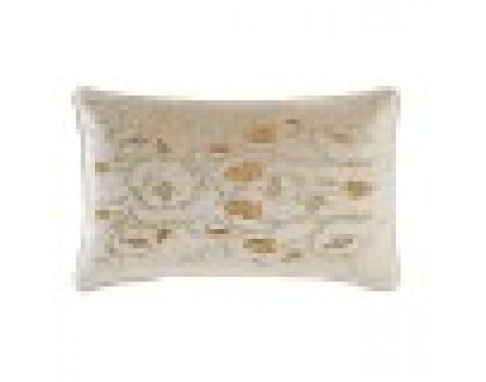 Възглавница DKD Home Decor Златен полиестер Lilled (50 x 10 x 30 cm)