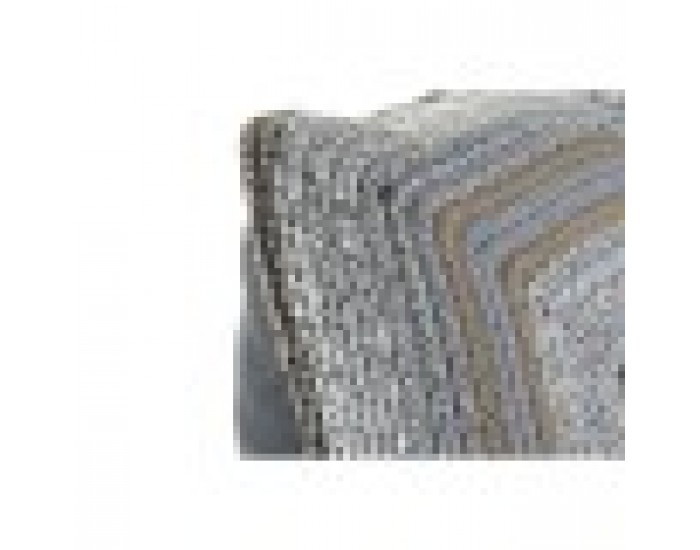 Възглавница DKD Home Decor Естествен Сив полиестер Памук Юта (40 x 10 x 40 cm)