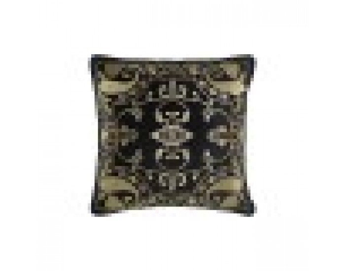 Възглавница DKD Home Decor Черен Златен полиестер Арабин (45 x 10 x 45 cm)