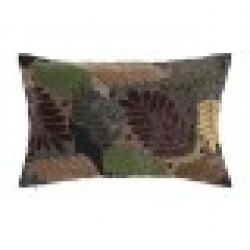 Калъфка за възглавница DKD Home Decor Листи Многоцветен (60 x 1 x 40 cm) - Възглавници