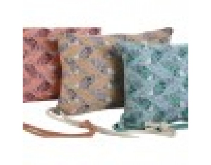 Възглавница Home ESPRIT Кафяв цвят тюркоаз Корал 30 x 10 x 20 cm (3 броя)
