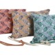 Възглавница Home ESPRIT Кафяв цвят тюркоаз Корал 30 x 10 x 20 cm (3 броя)