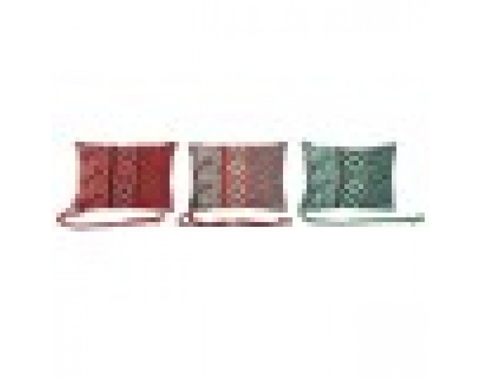 Възглавница Home ESPRIT Червен Зелен Корал 30 x 10 x 20 cm (3 броя)