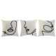 Възглавница Home ESPRIT Естествен 45 x 15 x 45 cm (3 броя) Възглавница Home ESPRIT Естествен 45 x 15 x 45 cm (3 броя)