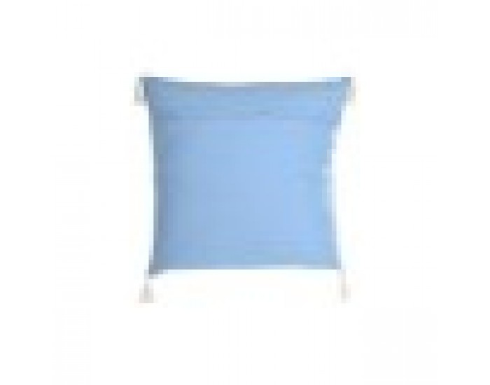 Възглавница DKD Home Decor Син полиестер Памук Бял (60 x 20 x 60 cm)