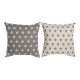 Възглавница DKD Home Decor Памук полиестер Звезди (2 pcs) (60 x 10 x 60 cm)