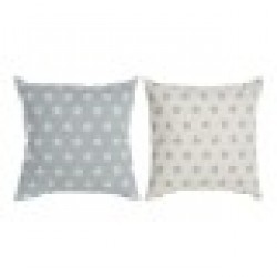 Възглавница DKD Home Decor Памук полиестер Звезди (2 pcs) (60 x 10 x 60 cm) - Възглавници