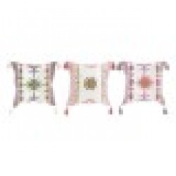 Възглавница DKD Home Decor Многоцветен Памук (3 pcs) (40 x 10 x 40 cm) - Възглавници