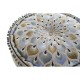 Пуф DKD Home Decor 60 x 60 x 27 cm Бежов Син Пуф DKD Home Decor 60 x 60 x 27 cm Бежов Син