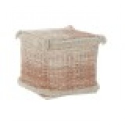 Възглавница DKD Home Decor На почва Оранжев 40 x 40 x 40 cm Ресни Град - Възглавници