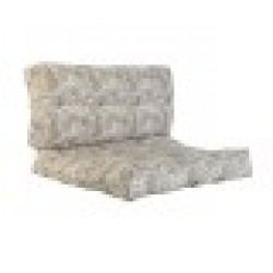 Възглавница DKD Home Decor На почва Сив Алуминий Светло кафяв Лист на растение (120 x 80 x 16 cm) - Възглавници