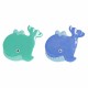 Подложка за баня DKD Home Decor 11,5 x 1 x 10 cm Син цвят тюркоаз Детски PVC 10 cm (2 броя) Подложка за баня DKD Home Decor 11,5 x 1 x 10 cm Син цвят тюркоаз Детски PVC 10 cm (2 броя)