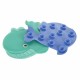 Подложка за баня DKD Home Decor 11,5 x 1 x 10 cm Син цвят тюркоаз Детски PVC 10 cm (2 броя) Подложка за баня DKD Home Decor 11,5 x 1 x 10 cm Син цвят тюркоаз Детски PVC 10 cm (2 броя)