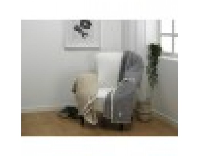 Одеяло Alexandra House Living Lares Сив перлен 125 x 180 cm