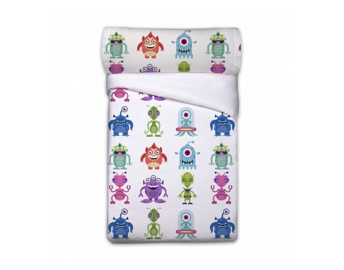 Комплект покривка за завивка Pierre Cardin ALIENS Бял 90 легло 3 Части