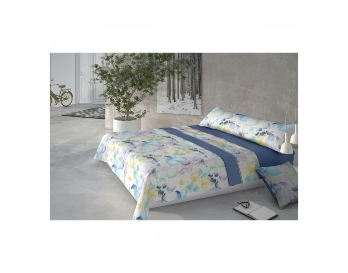 Комплект покривка за завивка Pierre Cardin HOJARASCA Син 90 легло 3 Части