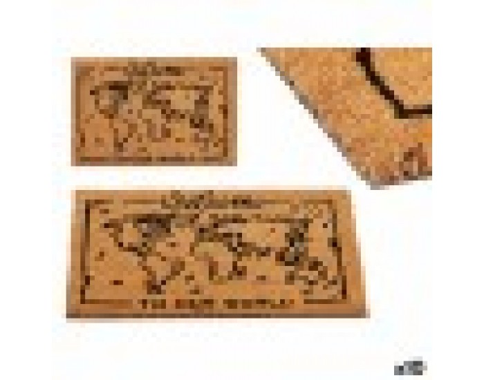 Изтривалка за Врата GiftDecor World Принтиран PVC Кокосови влакна 40 x 2 x 60 cm (10 броя)