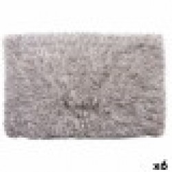 Килим Сив Памук полиестер 50 x 2 x 80 cm (6 броя) Килим Сив Памук полиестер 50 x 2 x 80 cm (6 броя) - Спално бельо