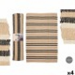 Килим GiftDecor NO.05 Бял Кафяв Черен 120 x 180 cm (4 броя) Килим GiftDecor NO.05 Бял Кафяв Черен 120 x 180 cm (4 броя) - Спално бельо