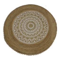 Килим DKD Home Decor Кафяв Mandala (200 x 200 x 0,75 cm) - Спално бельо