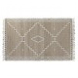 Килим Home ESPRIT Бял Естествен Boho 160 x 230 x 1 cm Килим Home ESPRIT Бял Естествен Boho 160 x 230 x 1 cm - Спално бельо