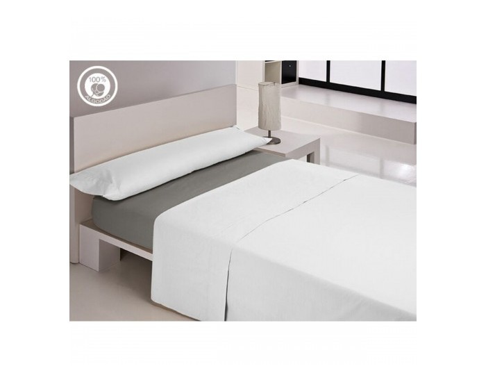 Регулируем чаршаф с ластик Happy Home LISOS COTTON Сив 135 легло