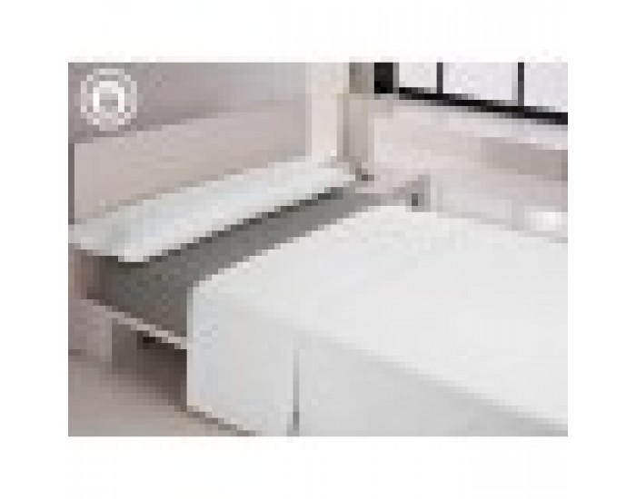 Регулируем чаршаф с ластик Happy Home LISOS COTTON Сив 160 легло