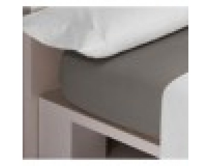 Регулируем чаршаф с ластик Happy Home LISOS COTTON Сив 160 легло