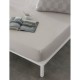 Регулируем чаршаф с ластик Naturals ELBA Светло сив 90 x 190/200 cm (90 легло)