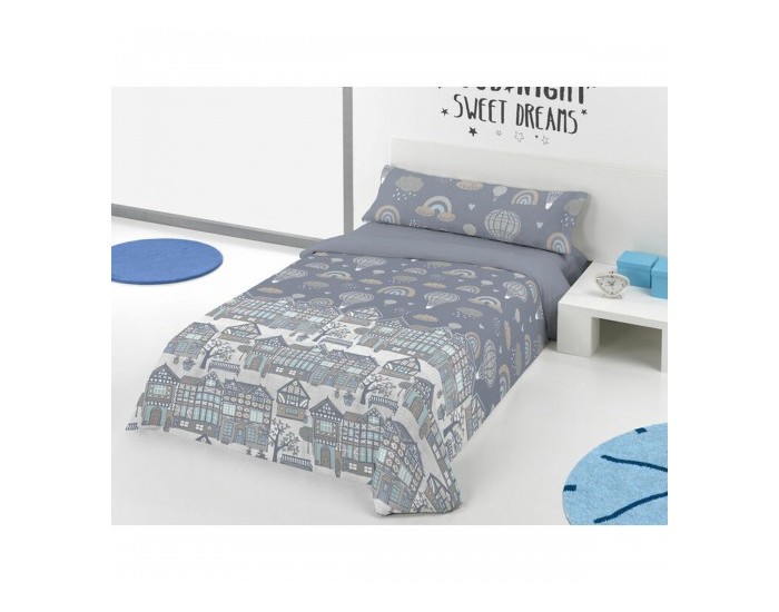 Покривало за одеяло Pierre Cardin GLOBOS Син 144 Конци 150 x 230 cm