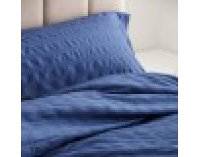 Покривало за одеяло Alexandra House Living Amán Син 150 x 220 cm