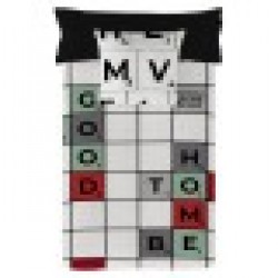 Покривало за одеяло Naturals Scrabble (260 x 220 cm) (180/190 легло) - Спално бельо