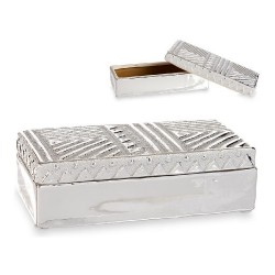 Кутия за бижута Керамика Сребрист (10,2 x 6,3 x 20,5 cm) - Сувенири, Подаръци, Свещи