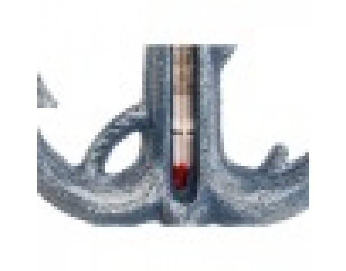 Термометър за околна среда Home ESPRIT Кристал Желязо 14 x 1 x 19 cm