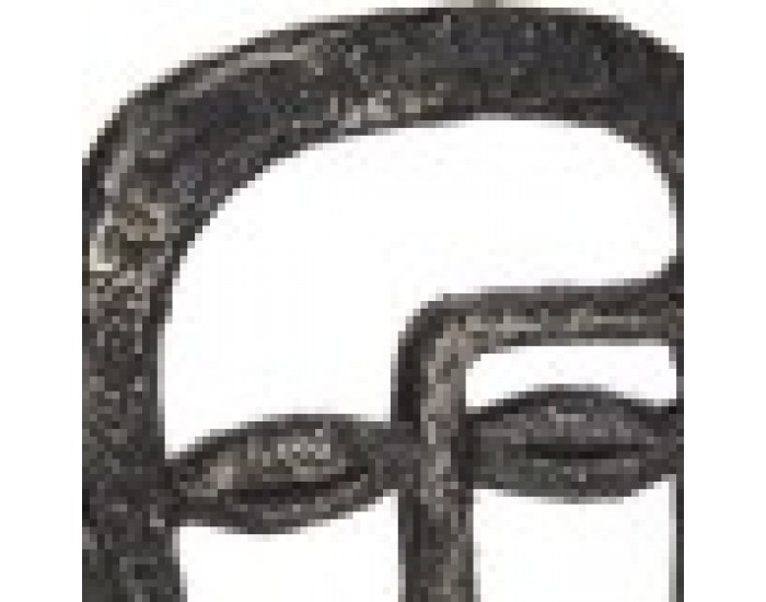 Декоративна фигурка Лице Черен Полирезин (19,5 x 38 x 10,5 cm)