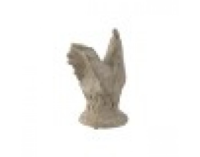 Декоративна фигурка Home ESPRIT Сив Кокошка Завършек със състаряващо покритие 17 x 12 x 22 cm