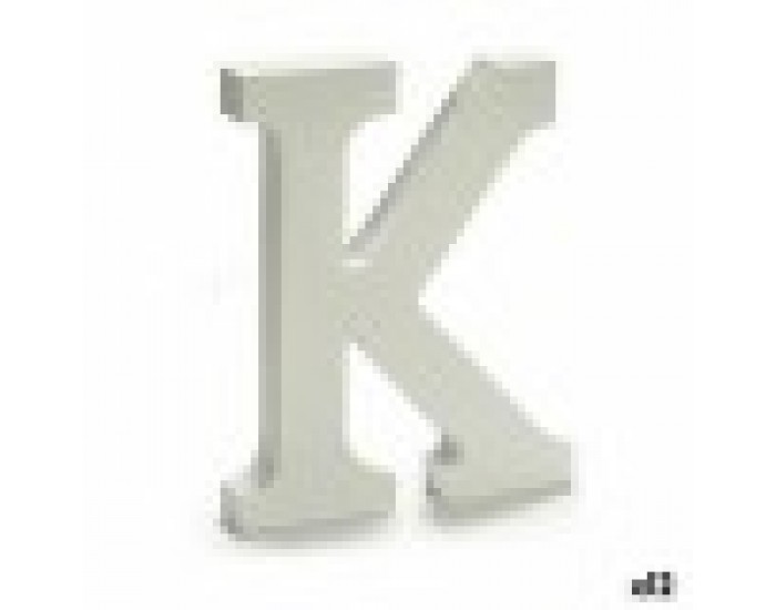 Писмо K Дървен Бял (1,8 x 21 x 17 cm) (12 броя)