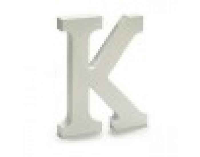 Писмо K Дървен Бял (1,8 x 21 x 17 cm) (12 броя)