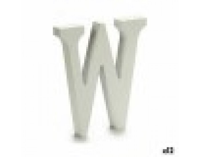 Писмо W Дървен Бял (1,8 x 21 x 17 cm) (12 броя)