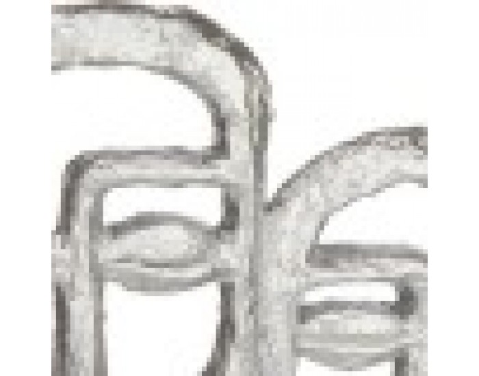 Декоративна фигурка Лице Сребрист Полирезин (27 x 32,5 x 10,5 cm)