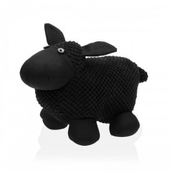 Държач на врати Versa Черен Овен Текстил 12 x 17 x 27 cm Държач на врати Versa Черен Овен Текстил 12 x 17 x 27 cm - Сувенири, Подаръци, Свещи