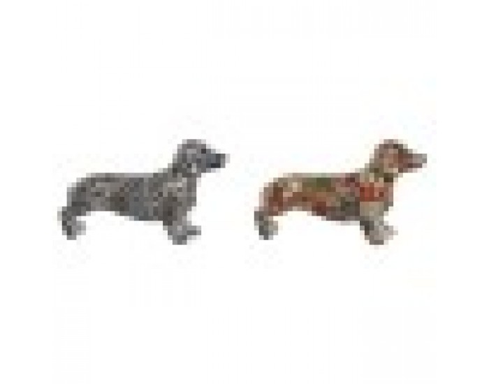 Декоративна фигурка Home ESPRIT Многоцветен Куче Средиземноморско 21 x 6 x 12 cm (2 броя)