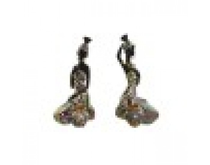 Декоративна фигурка Home ESPRIT Многоцветен Африканка 9 x 7 x 16,5 cm (2 броя)